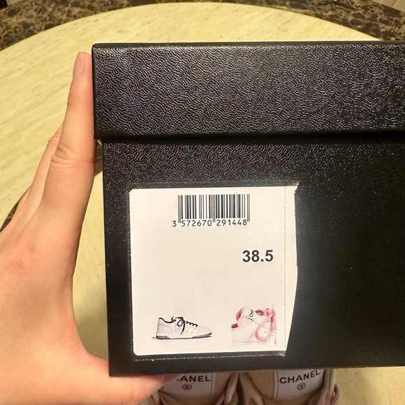 Auth Chanel 22P Pink Panda Sneakers in Size 38.5 - Picture 8 of 10